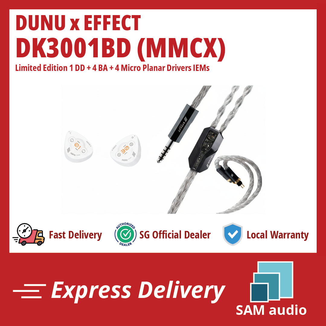 🎶SG] DUNU x EFFECT AUDIO DK3001DB - Limited Edition 1 DD + 4 BA +