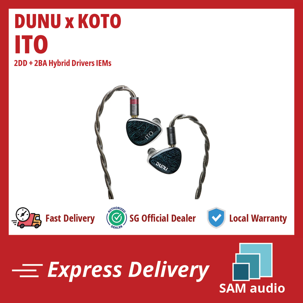 [🎶SG] DUNU x KOTO ITO 2DD + 2BA Hybrid Drivers IEMs