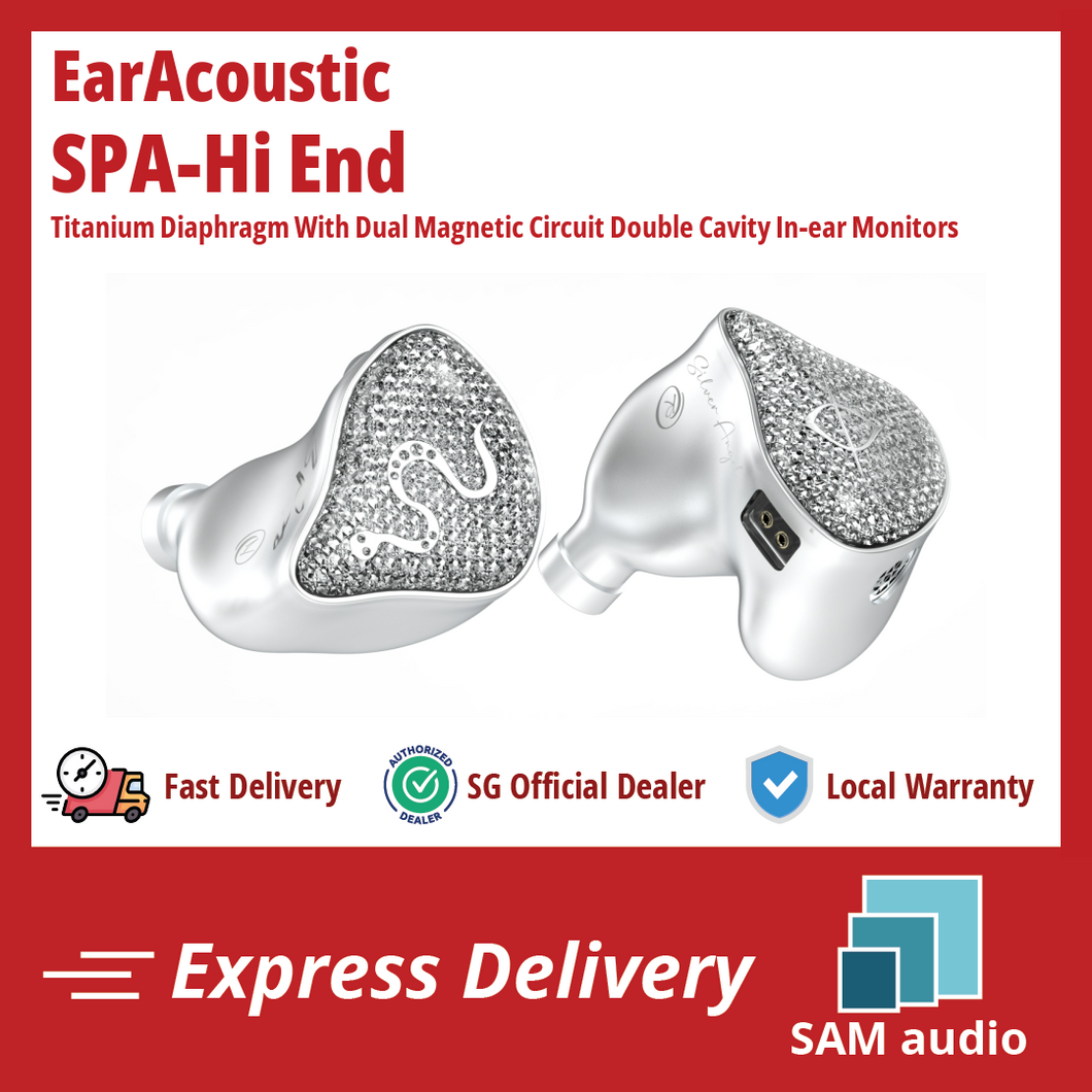 [🎶SG] EARACOUSTIC AUDIO SPA-HI END Titanium Diaphragm With Dual Magnetic Circuit Double Cavity In-ear Monitors