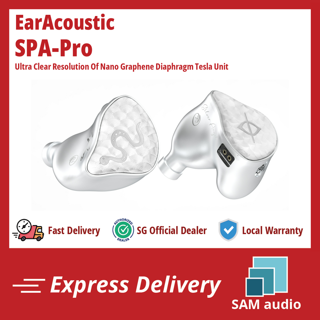 [🎶SG] EARACOUSTIC AUDIO SPA-PRO Ultra Clear Resolution Of Nano Graphene Diaphragm Tesla Unit