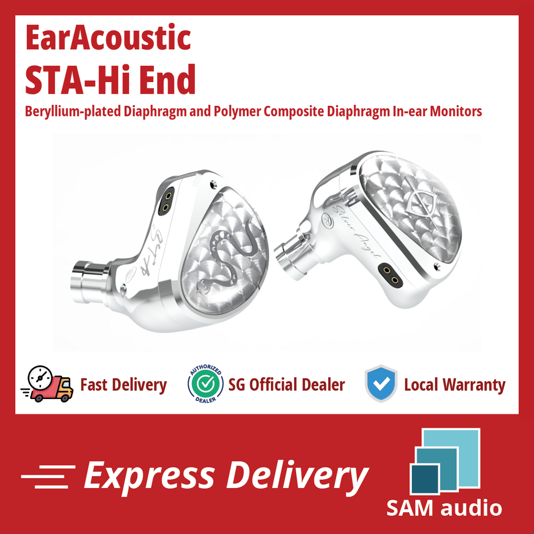 [🎶SG] EARACOUSTIC AUDIO STA-Hi End 10MM Dual-Magnetic Beryllium-plated Diaphragm and 6MM Polymer Composite Diaphragm In-ear Monitors