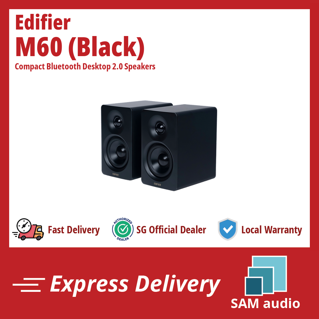 🎶SG] Edifier M60 - Compact Bluetooth Desktop 2.0 Speakers – SAM