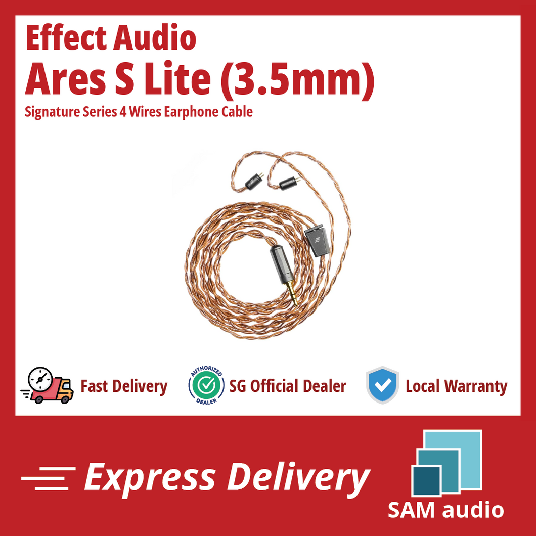[🎶SG] EFFECT AUDIO ARES S LITE Signature Series 4 Wires Earphone Cable