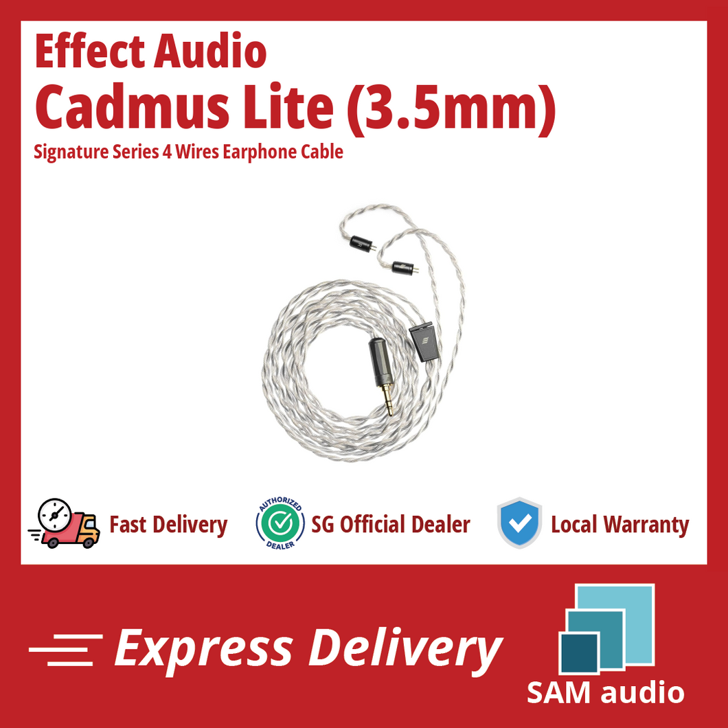 [🎶SG] EFFECT AUDIO CADMUS LITE Signature Series 4 Wires Earphone Cable