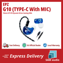 Load image into Gallery viewer, [🎶SG] EPZ G10 - 10mm LCP+PU Dynamic Driver Gaming IEMs
