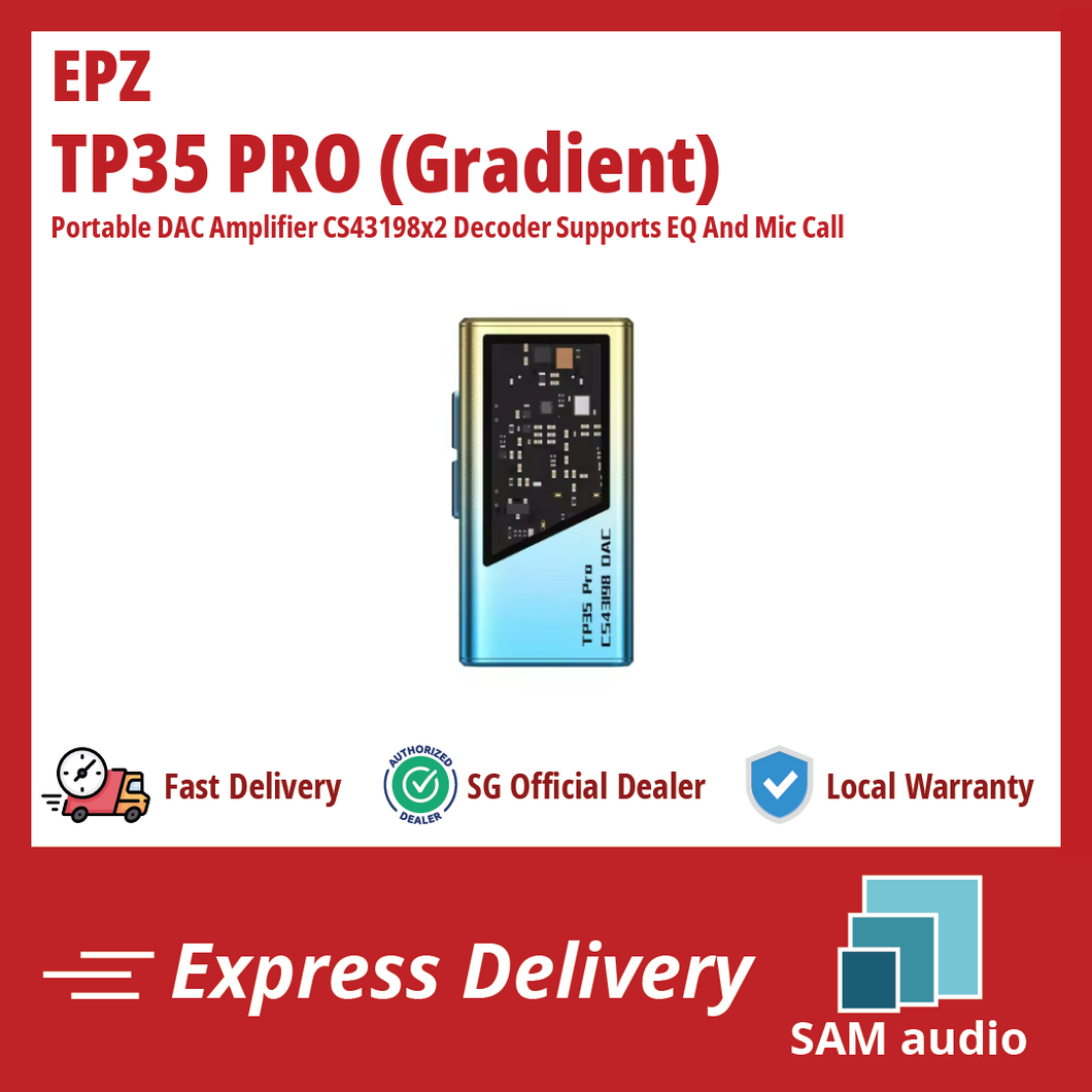 [🎶SG] EPZ TP35 PRO Portable DAC Amplifier CS43198x2 Decoder Supports EQ And Mic Call
