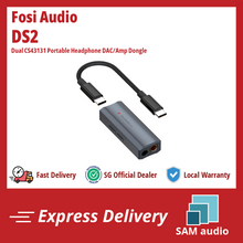 Load image into Gallery viewer, [🎶SG] FOSI AUDIO DS2 Dual CS43131 Portable Headphone DAC/Amp Dongle
