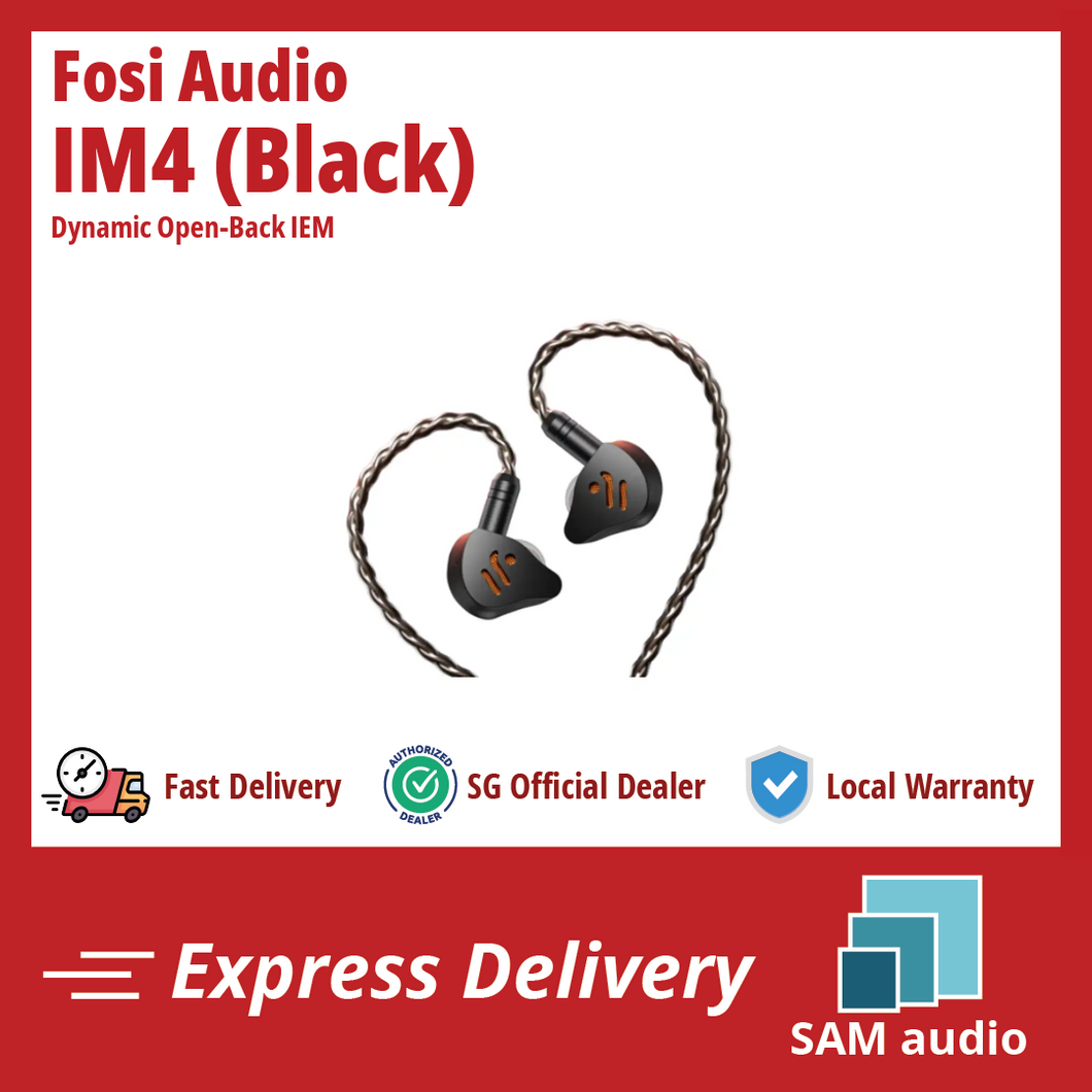 [🎶SG] Fosi Audio IM4 - Dynamic Open-Back In-Ear Monitors IEMs