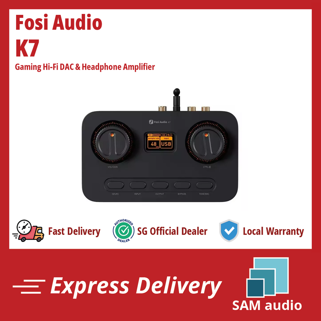 [🎶SG] FOSI AUDIO K7 Gaming Hi-Fi DAC & Headphone Amplifier