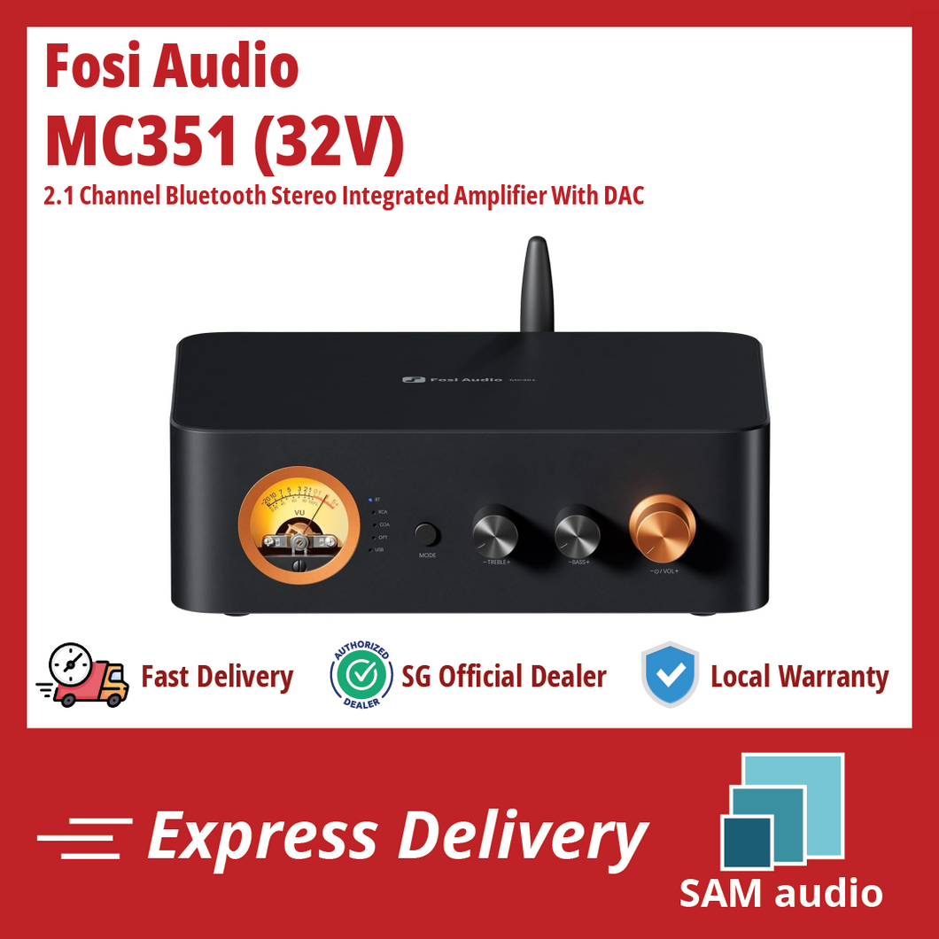 [🎶SG] FOSI AUDIO MC351 2.1 Channel Bluetooth Stereo Integrated Amplifier With DAC
