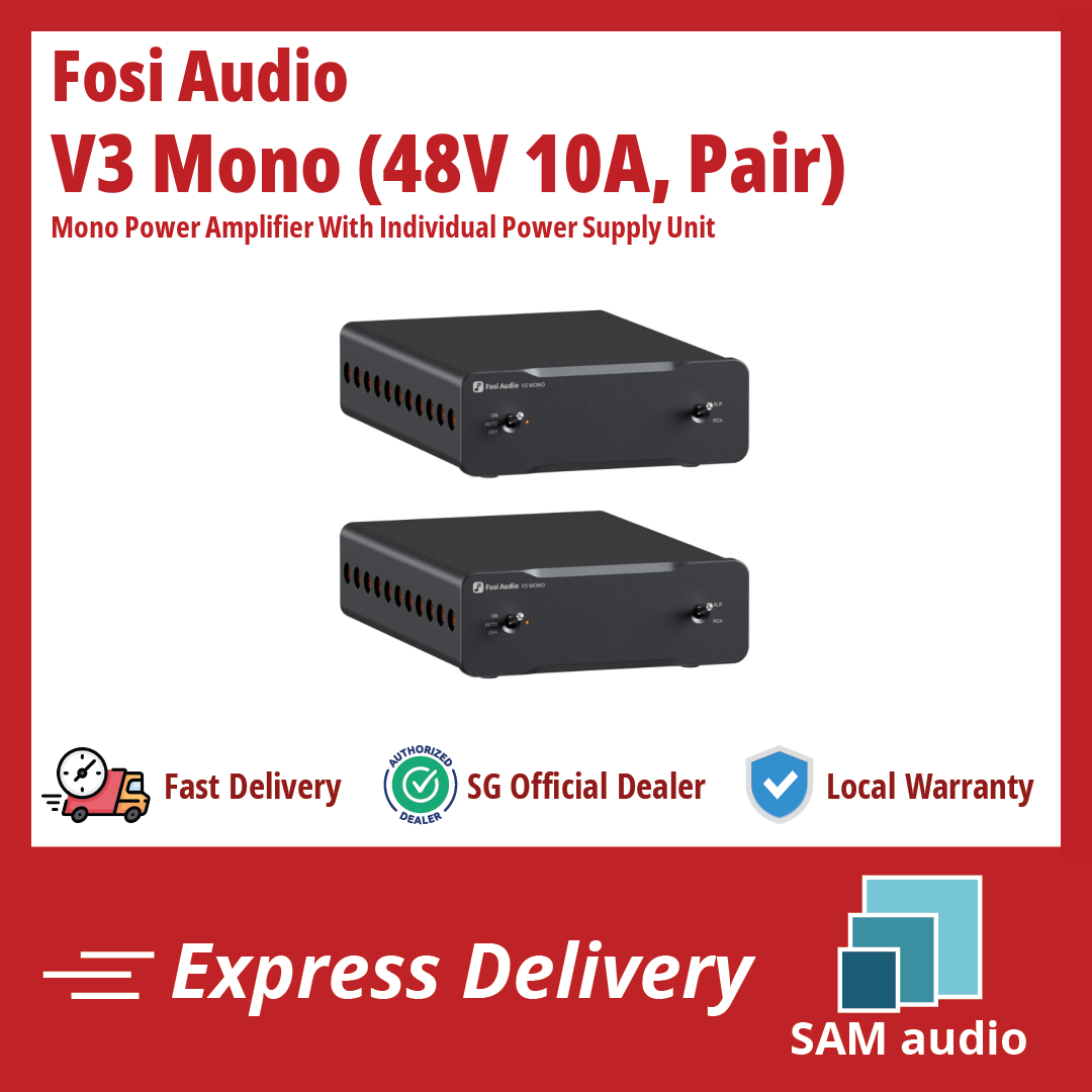 🎶SG] FOSI AUDIO V3 MONO Power Amplifier For Home Audio Speakers