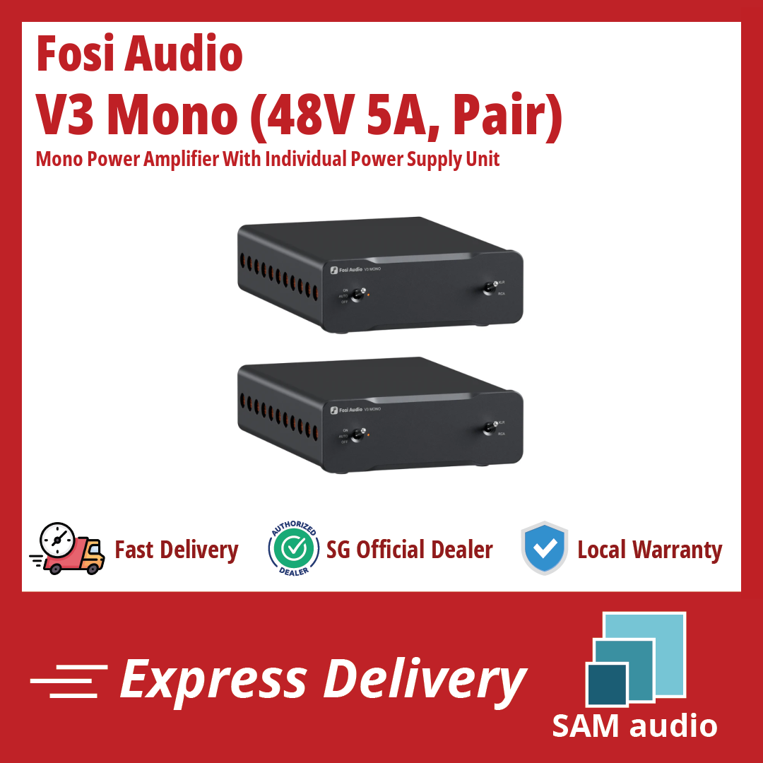 🎶SG] FOSI AUDIO V3 MONO Power Amplifier For Home Audio Speakers