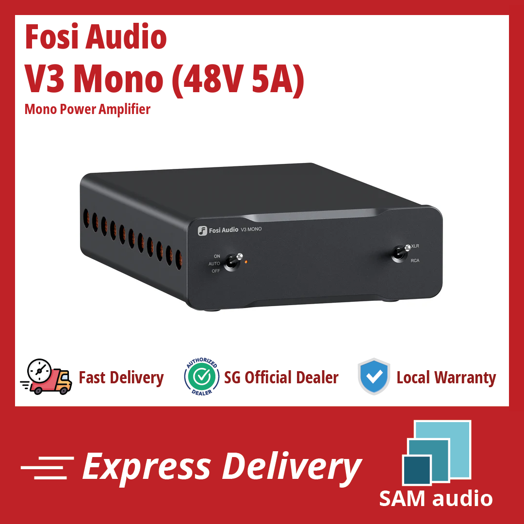 🎶SG] FOSI AUDIO V3 MONO Power Amplifier For Home Audio Speakers
