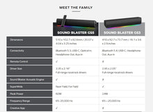 Load image into Gallery viewer, [🎶SG] CREATIVE SOUND BLASTER GS5 - RGB Gaming Soundbar
