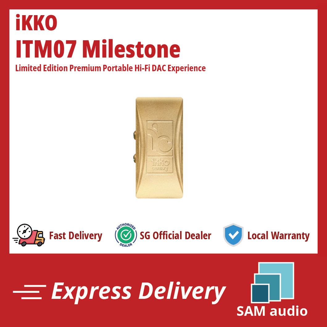 [🎶SG] IKKO ITM07 Milestone Limited Edition Premium Portable Hi-Fi DAC Experience