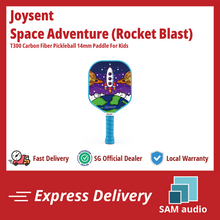 Load image into Gallery viewer, [🎶SG] JOYSENT SPACE ADVENTURE - ROCKET BLAST - T300 Carbon Fiber Pickleball 14mm Paddle For Kids

