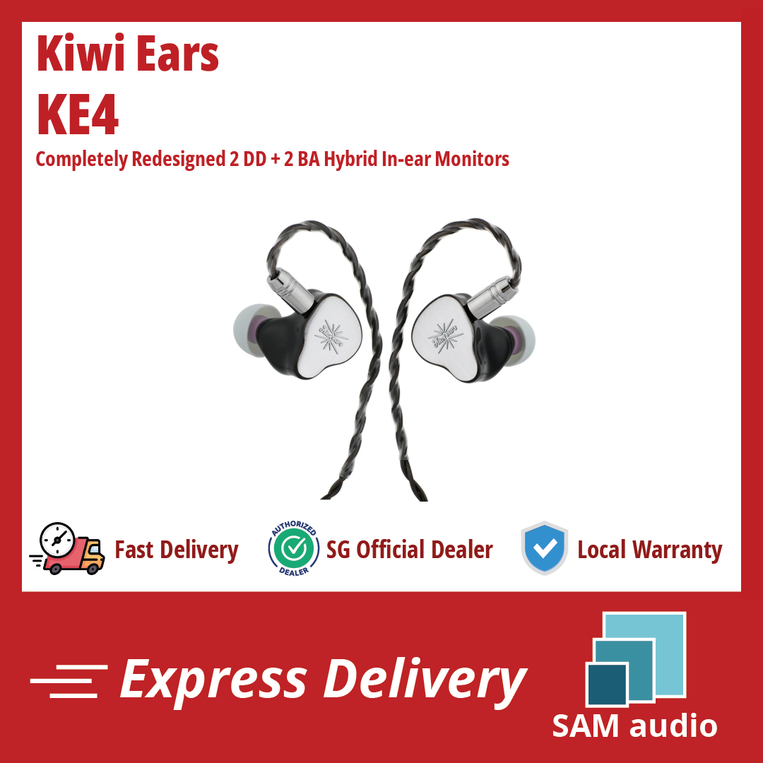 🎶SG] KIWI EARS KE4 Completely Redesigned 2 DD + 2 BA Hybrid In