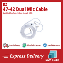 Load image into Gallery viewer, [🎶SG] KZ 47-42 Dual Mic Silver-Plated Upgrade Cable (3.5MM)
