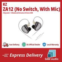 Load image into Gallery viewer, [🎶SG] KZ ZA12 - 2DD + 4BA Hybrid IEMs

