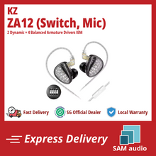 Load image into Gallery viewer, [🎶SG] KZ ZA12 - 2DD + 4BA Hybrid IEMs
