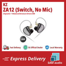 Load image into Gallery viewer, [🎶SG] KZ ZA12 - 2DD + 4BA Hybrid IEMs
