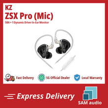 Load image into Gallery viewer, [🎶SG] KZ ZSX PRO - 5BA + 1Dynamic Driver In-Ear Monitor IEM
