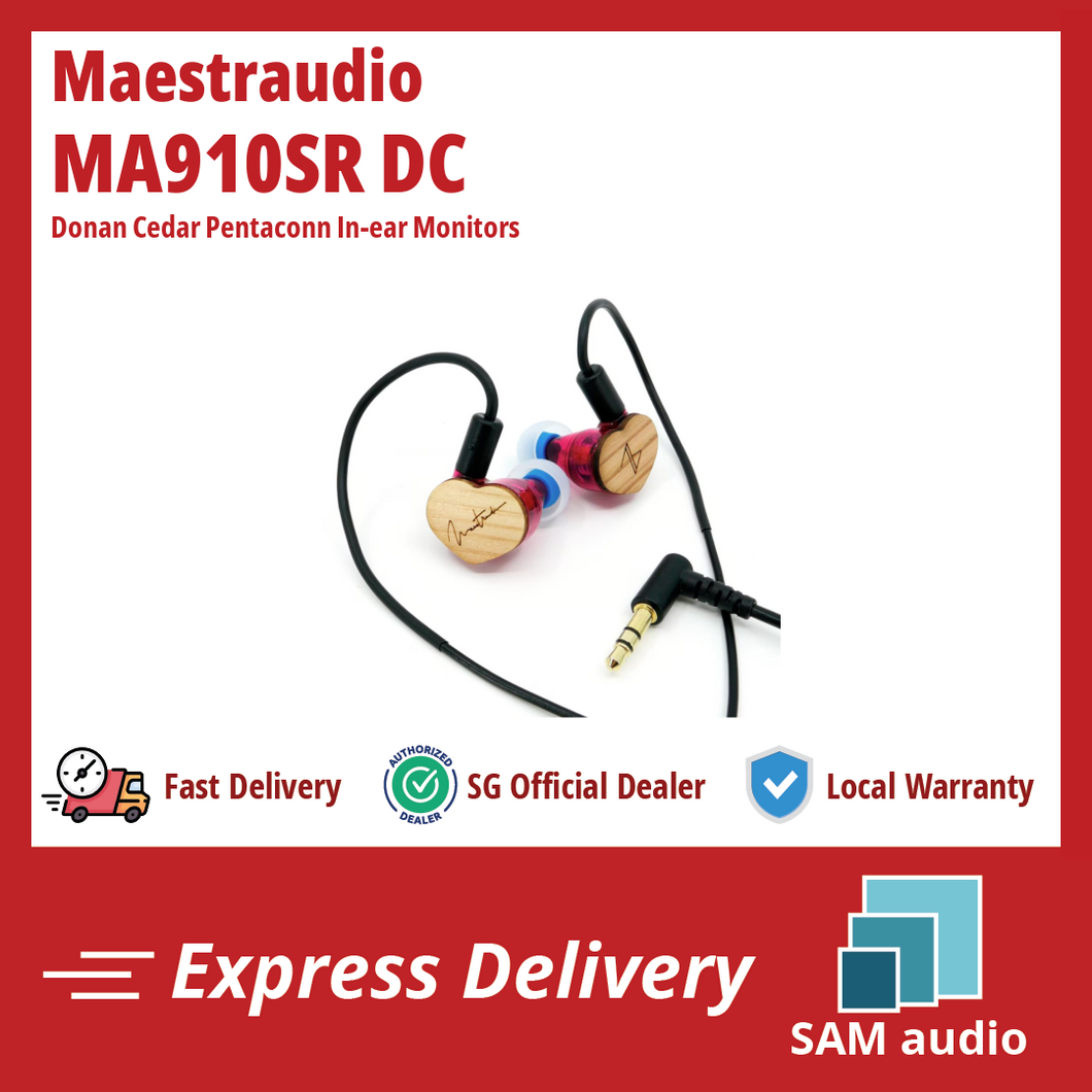 [🎶SG] MAESTRAUDIO MA910SR DC (Donan Cedar) Pentaconn In-ear Monitors, From JAPAN