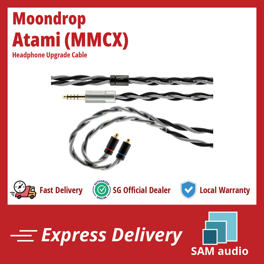 [🎶SG] MOONDROP ATAMI - 4.4mm Upgrade Cable for Headphones / IEM