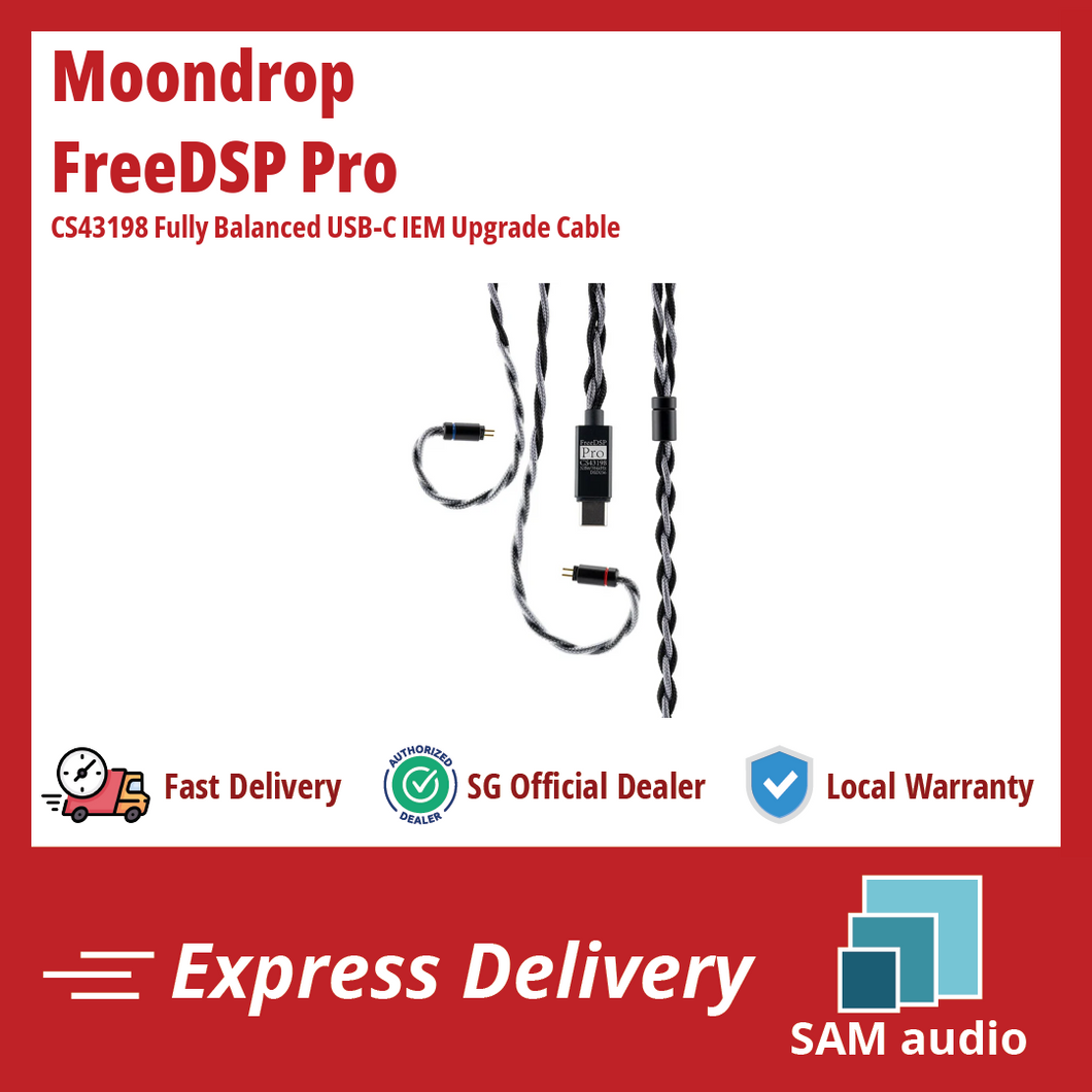 [🎶SG] MOONDROP FREEDSP PRO (Free DSP Pro) - CS43198 Fully Balanced USB-C IEM Upgrade Cable