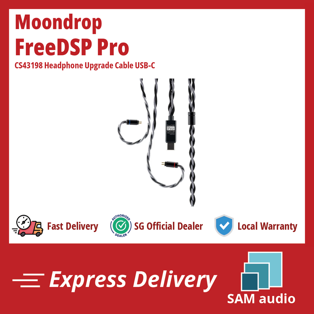 [🎶SG] MOONDROP FREEDSP PRO CS43198 Headphone Upgrade Cable USB-C