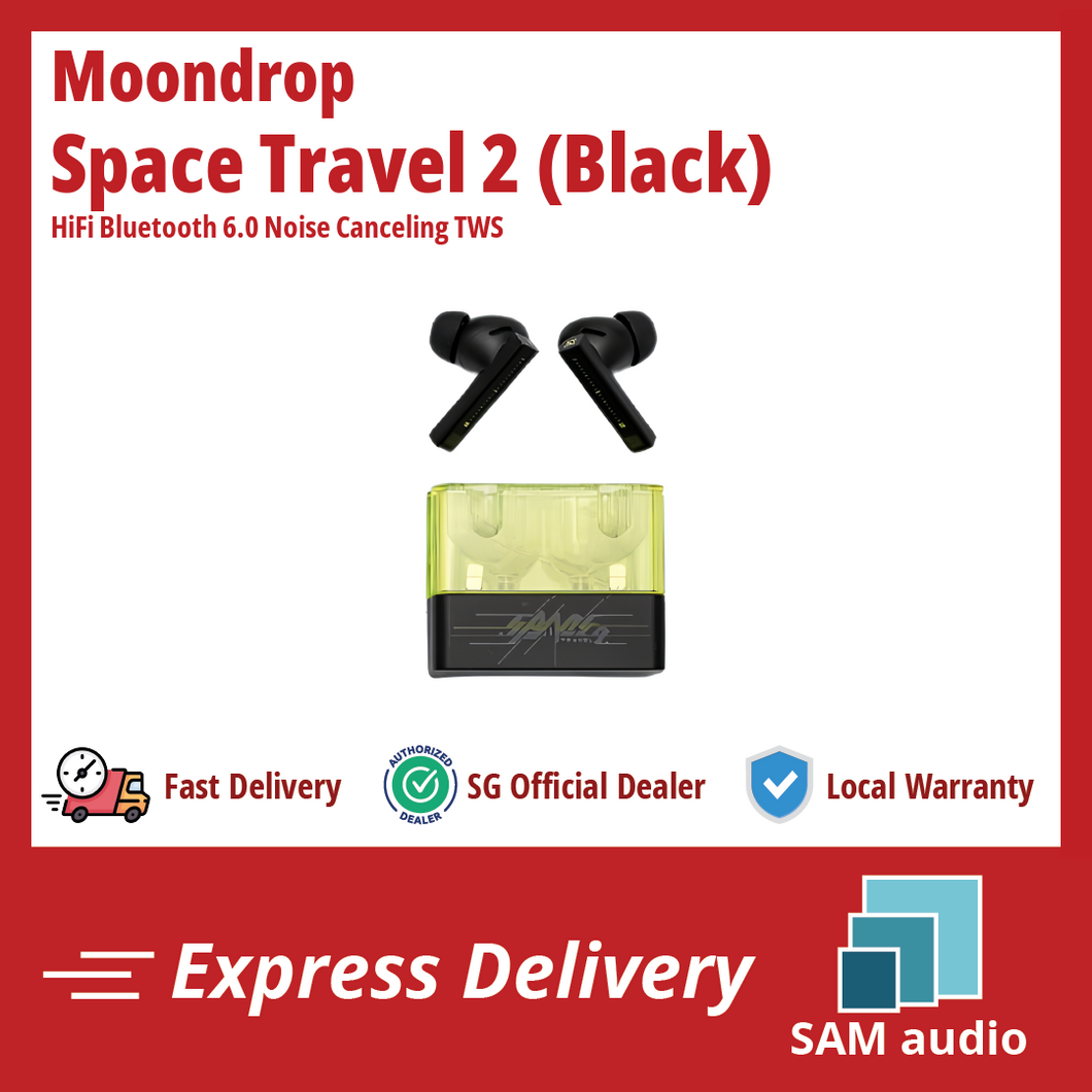 [🎶SG] MOONDROP SPACE TRAVEL 2 HiFi Bluetooth 6.0 Noise Canceling TWS