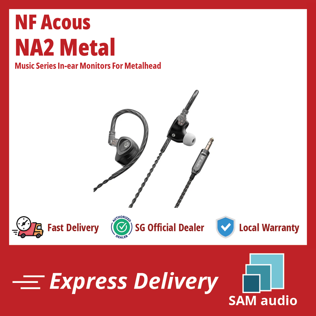 [🎶SG] NF ACOUS NA2 METAL Music Series In-ear Monitors For Metalhead