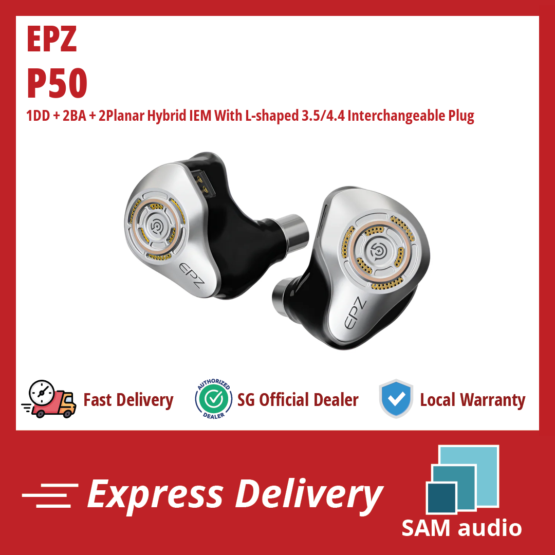 [美品] EPZ P50 1DD+2BA+2PLANAR 背面開放型 EPZ P50 1DD+2BA+2Planar Hybrid Drivers HiFi IEM 3.5/4.4