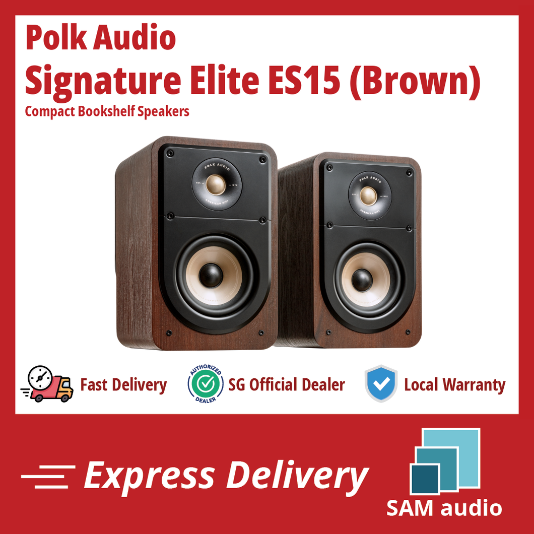[🎶SG] Polk Audio Signature Elite ES15 - Compact Bookshelf Speakers