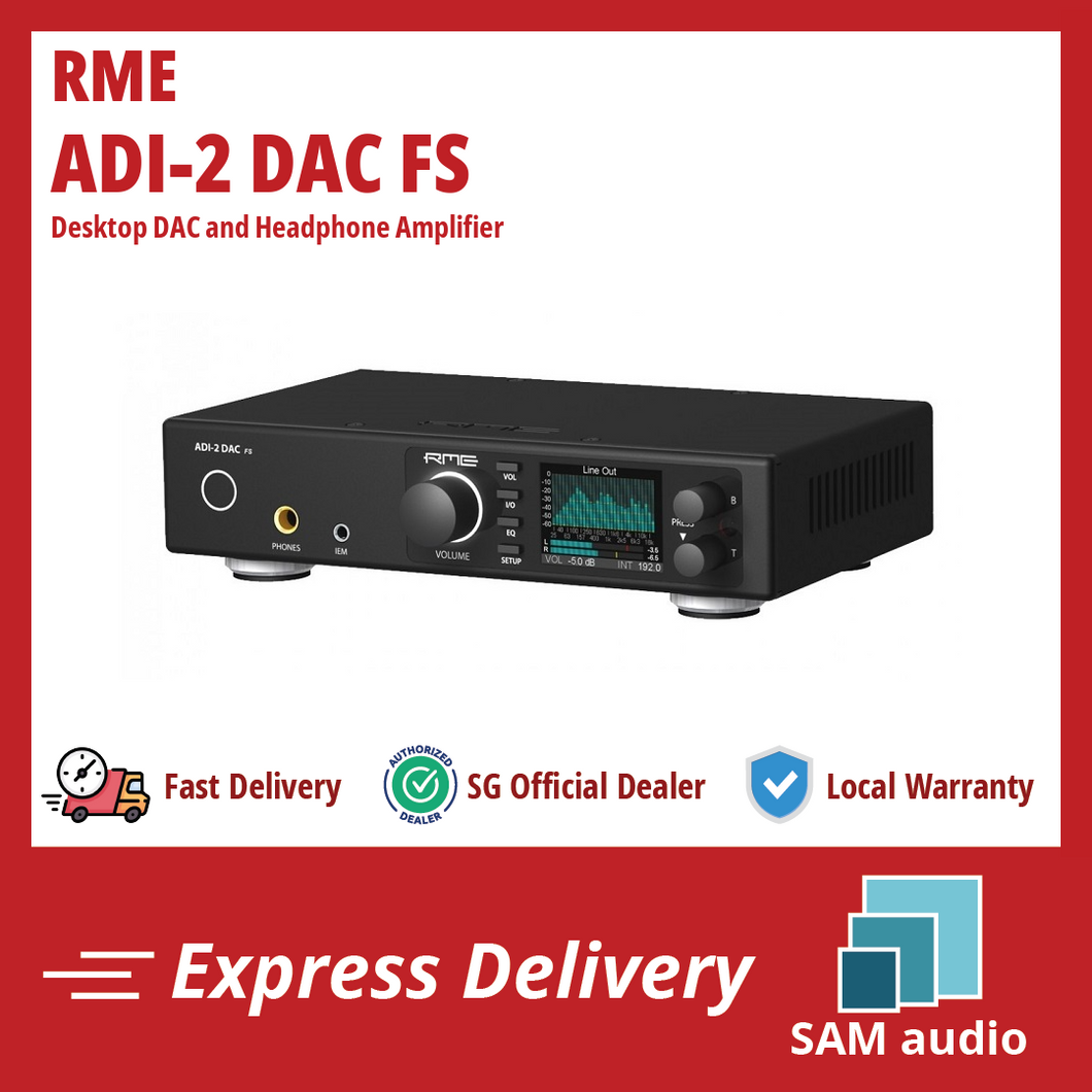 [🎶SG] RME ADI-2 DAC FS (ADI 2 DAC FS) - Desktop DAC and Headphone Amplifier