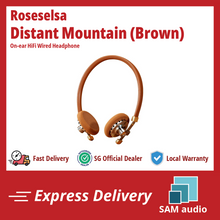 Load image into Gallery viewer, [🎶SG] ROSESELSA DISTANT MOUNTAIN On-ear HiFi Wired Headphones OOTD Vintage Headset Metal Headphones MMCX 3.5mm
