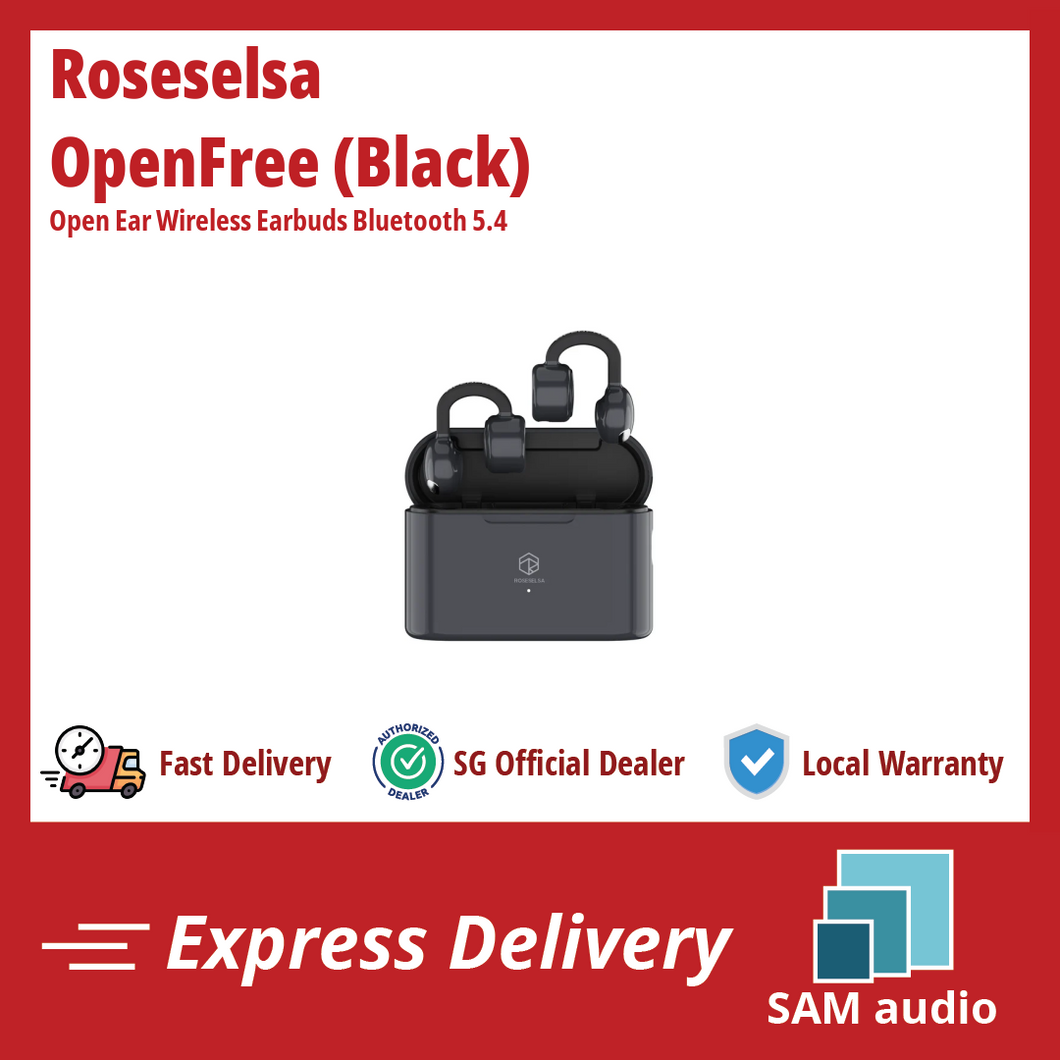 [🎶SG] ROSESELSA OPENFREE Open Ear Wireless Earbuds
