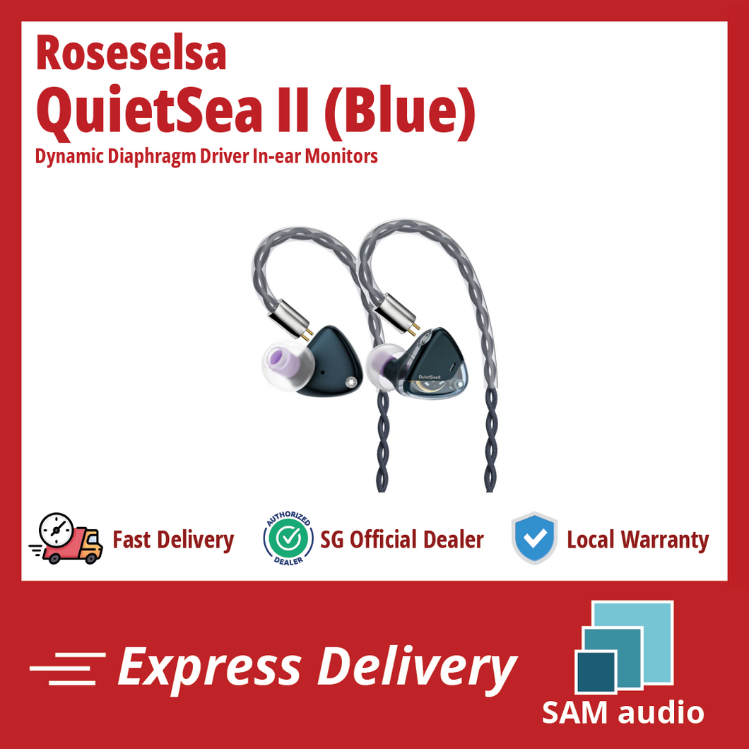 [🎶SG] ROSESELSA QUIETSEA II (QUIETSEA 2) Dynamic Diaphragm Driver In-ear Monitors