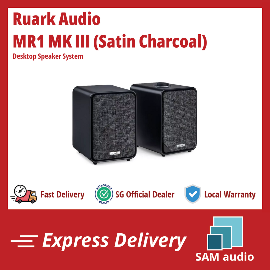 [🎶SG] Ruark Audio MR1 Mk3 Desktop Bookshelf Speakers