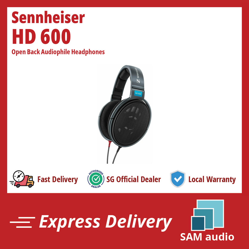 [🎶SG] Sennheiser HD 600 (HD600) - Open Back Audiophile Headphones