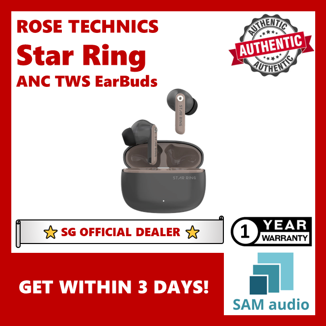 [🎶SG] ROSESELSA (ROSE TECHNICS) Lightyear Star Ring ANC TWS True Wireless EarBuds