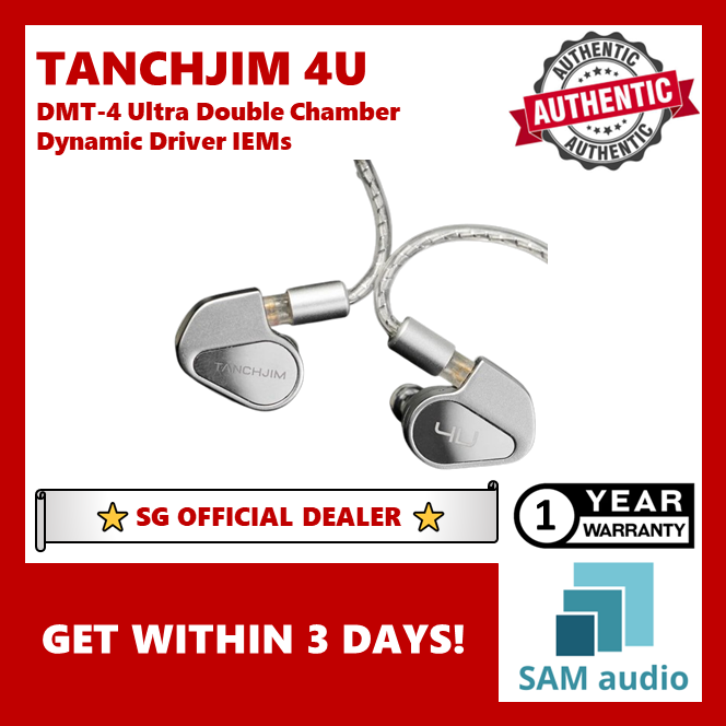 [🎶SG] TANCHJIM 4U DMT-4 Ultra Double Chamber Dynamic Driver IEMs