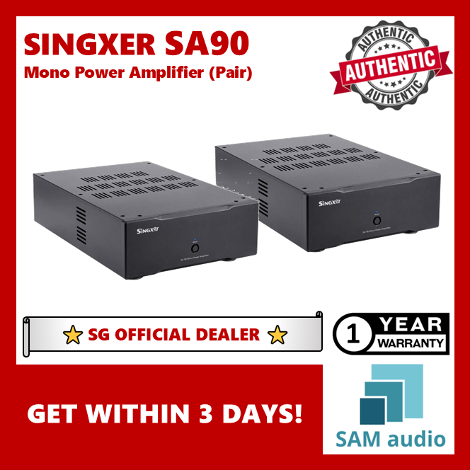 [🎶SG] SINGXER SA90 / SA-90 Mono Power Amplifier (Sold As A Pair)