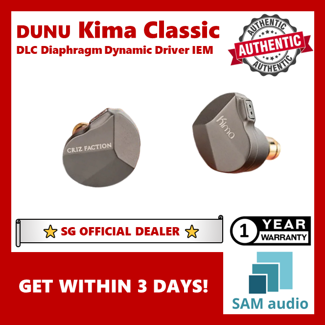 [🎶SG] DUNU Kima Classic DLC Diaphragm Dynamic Driver IEM