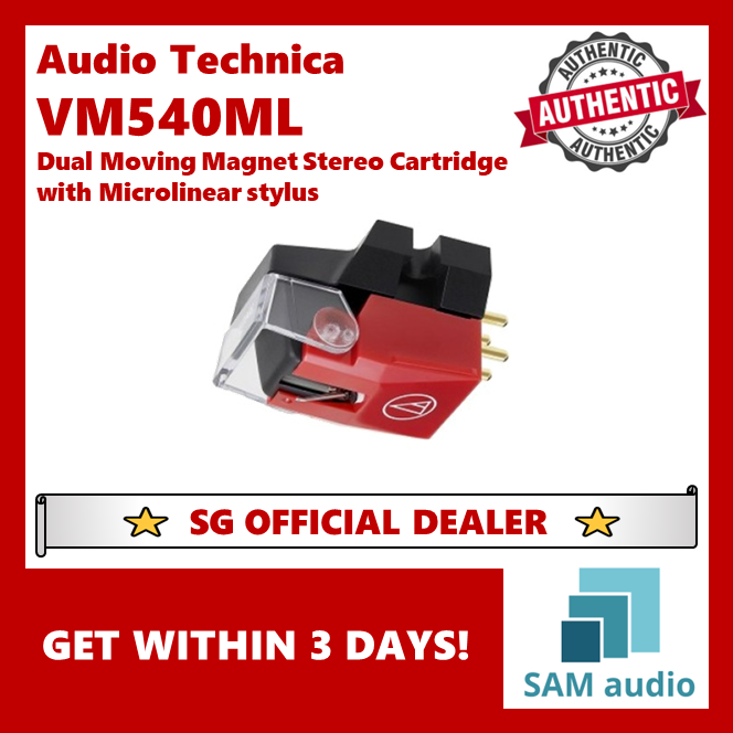 [🎶SG] Audio Technica VM540ML (AT-VM540ML) Dual Moving Magnet Stereo Turntable Cartridge with Microlinear stylus