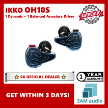 Load image into Gallery viewer, [🎶SG] IKKO OH10S Sapphire Mirage 1 Dynamic + 1 Balanced Armature Driver IEM
