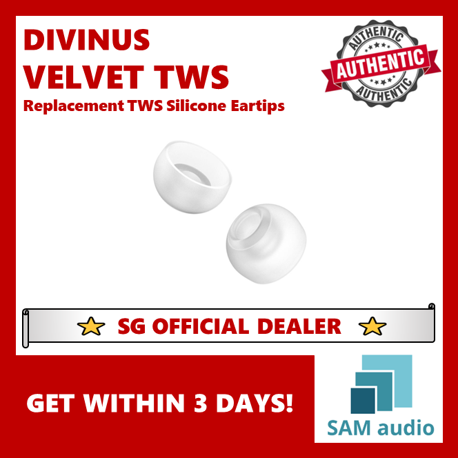 [🎶SG] DIVINUS Velvet TWS Replacement Silicone Eartips