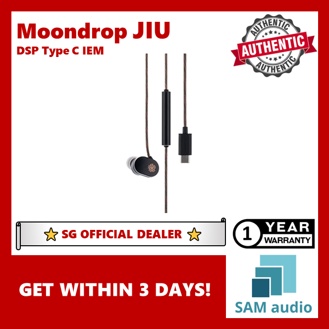 [🎶SG] MOONDROP JIU In Ear Monitor IEM DSP Type C