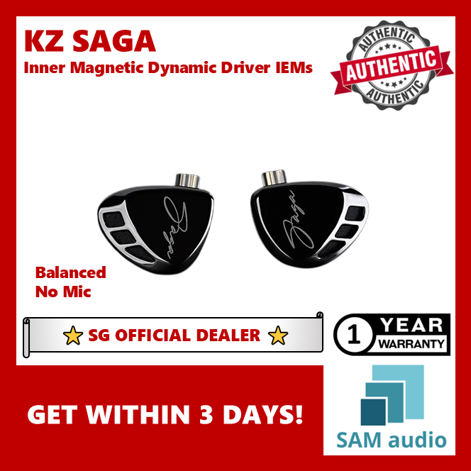 [🎶SG] KZ SAGA Inner Magnetic Dynamic Driver IEMs