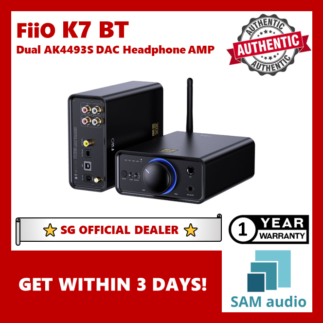 [🎶SG] FiiO K7 BT Dual AK4493SEQ DAC & Headphone Amplifier with Bluetooth